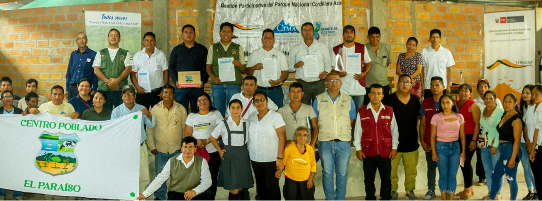 San Martín: Centro poblado El Paraíso firma acuerdo de conservación en colaboración con Parque Nacional Cordillera Azul 