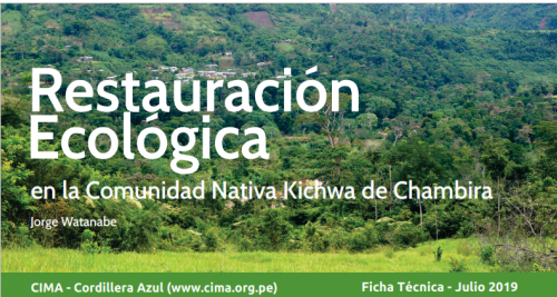 CIMA 2019 Restauración ecológica CN Kichua Chambira